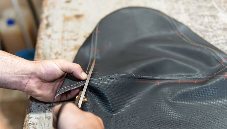 Leather scratch repair