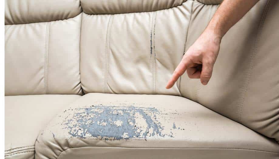 Types of Leather Sofa Damage Photo