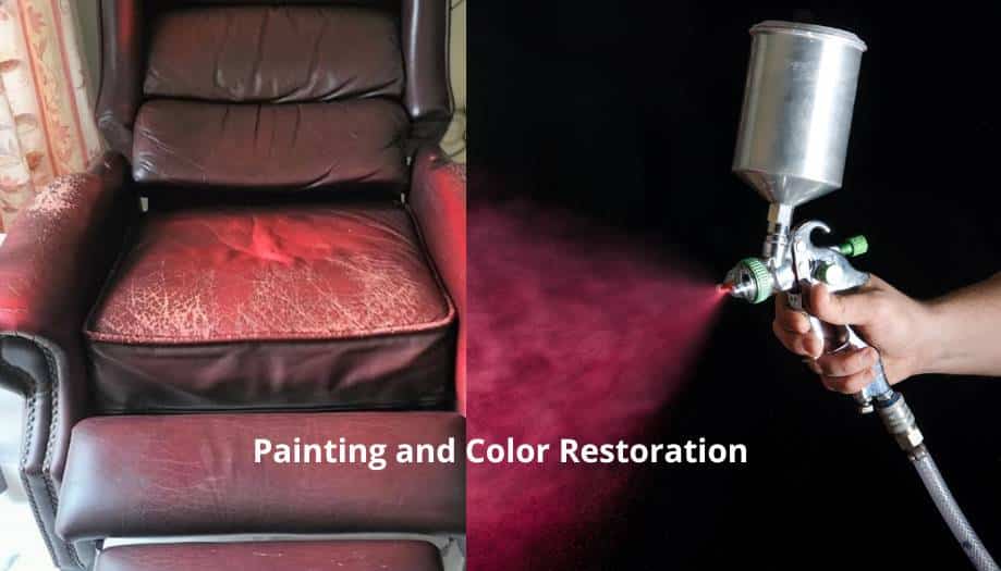 Leather Painting and Color Restoration